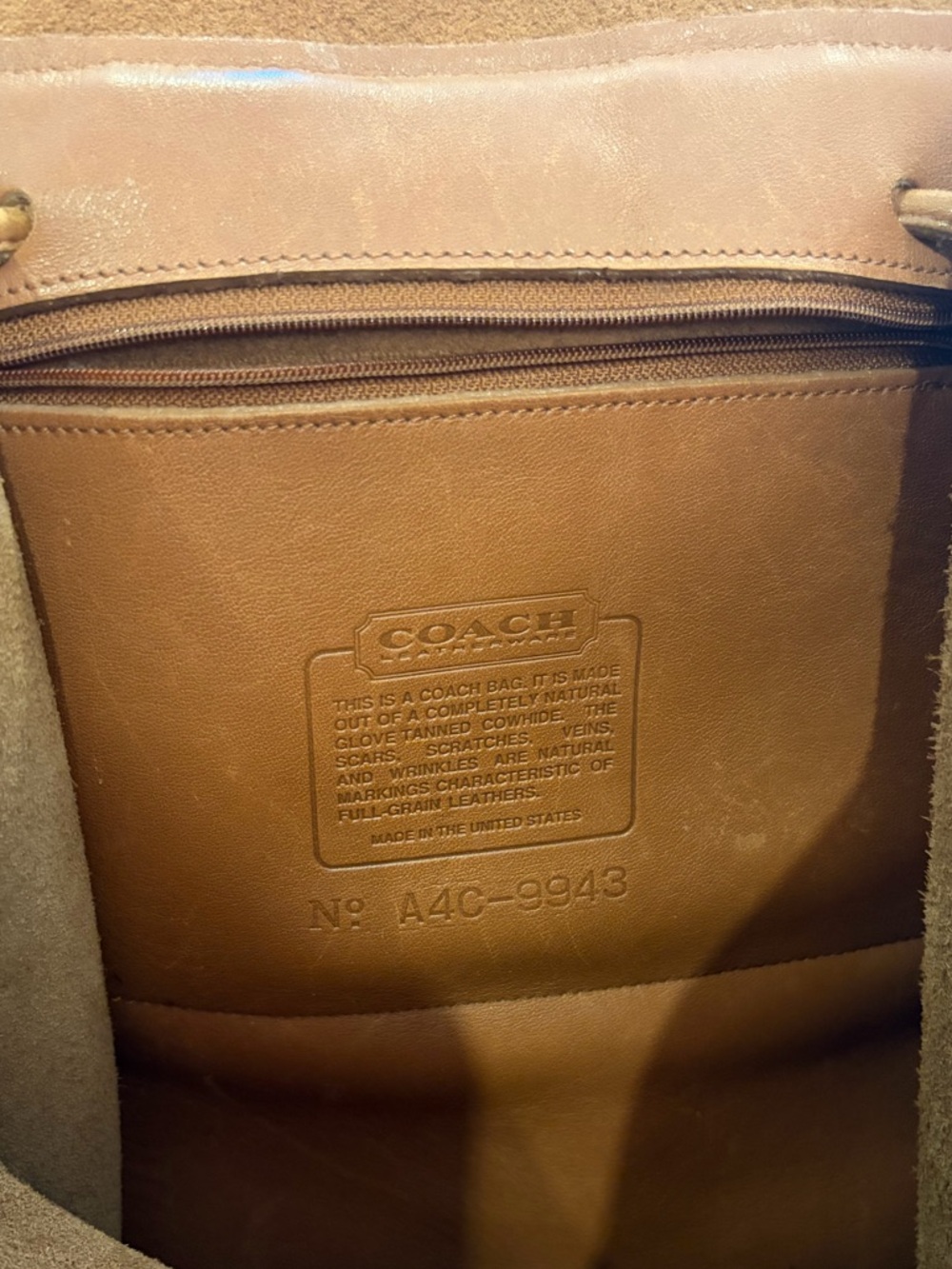 Vintage Coach Leather Backpack - Picture 6 of 6